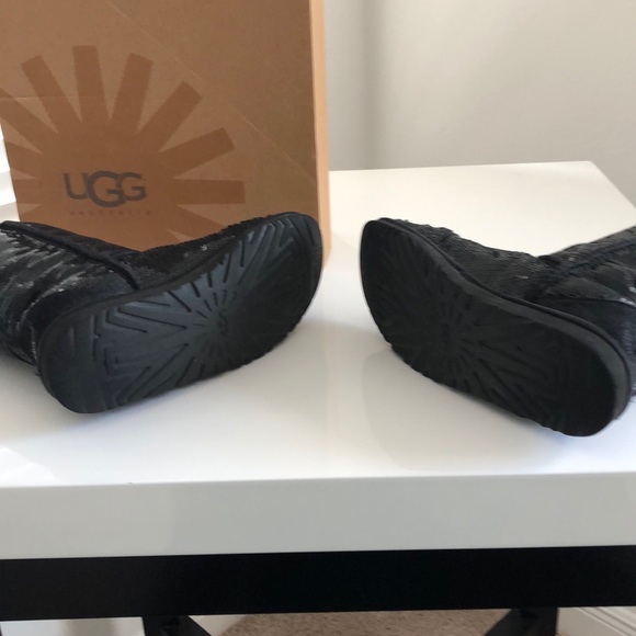 UGG classic black sequins boots 8 - Picture 5 of 6
